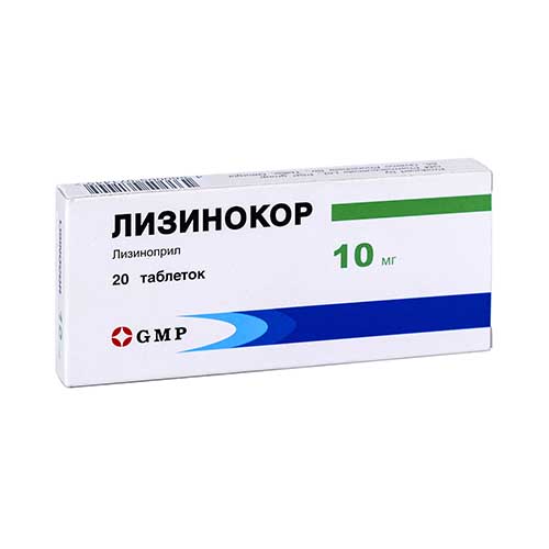 Лизинокор таб. 10мг №20