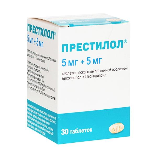 ПРЕСТИЛОЛ ТАБ 5МГ/5МГ N30