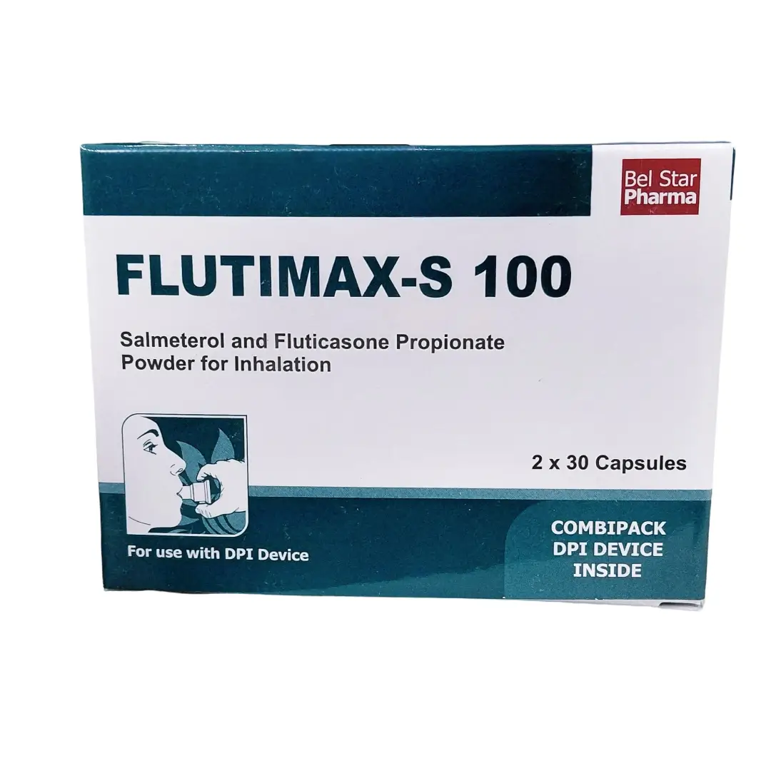 Флутимакс-С 100 капс. с пор. д/инг. 50мкг+100мкг №60