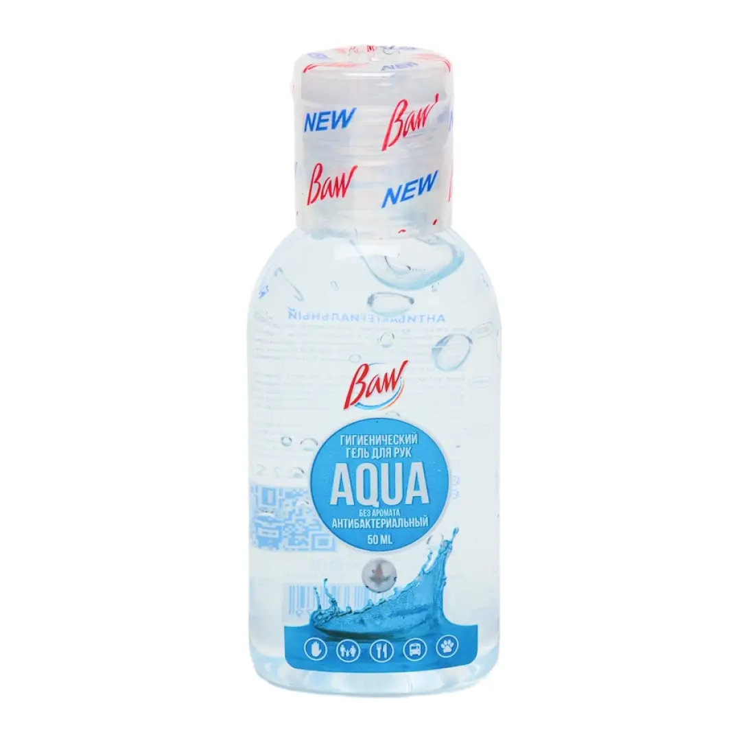 Антисеп. гель д/рук "BAW" Aqua 50мл