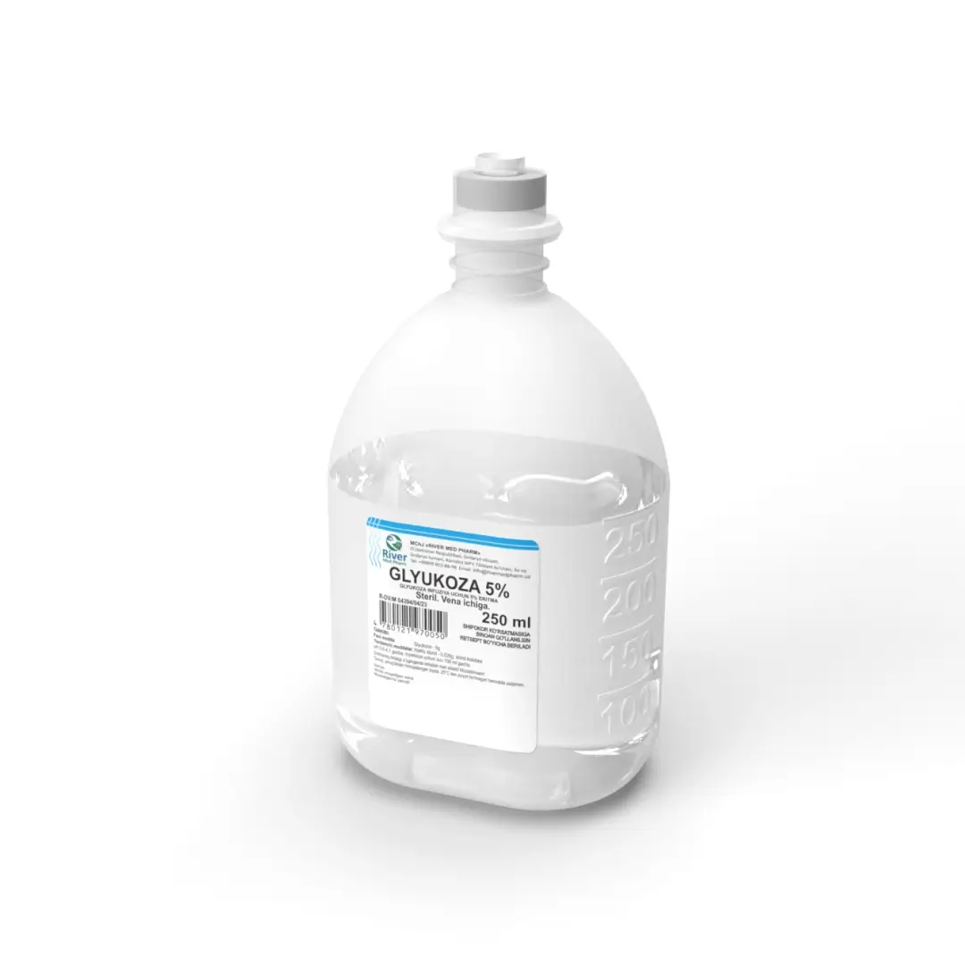 Glyukoza r-r d/inf. 5% 250ml
