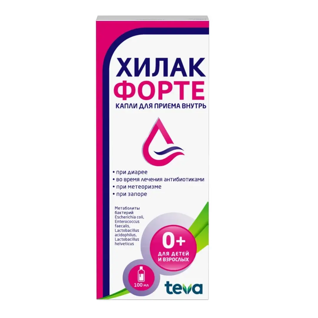 Хилак Форте капли д/пр. внутрь 100мл