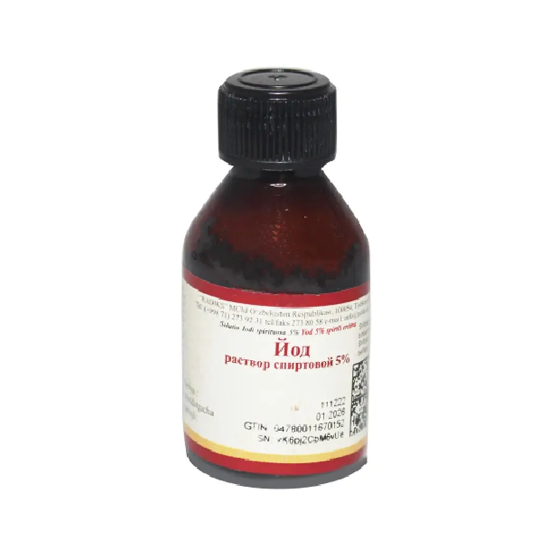 Yod spirtoviy r-r 5% 25ml