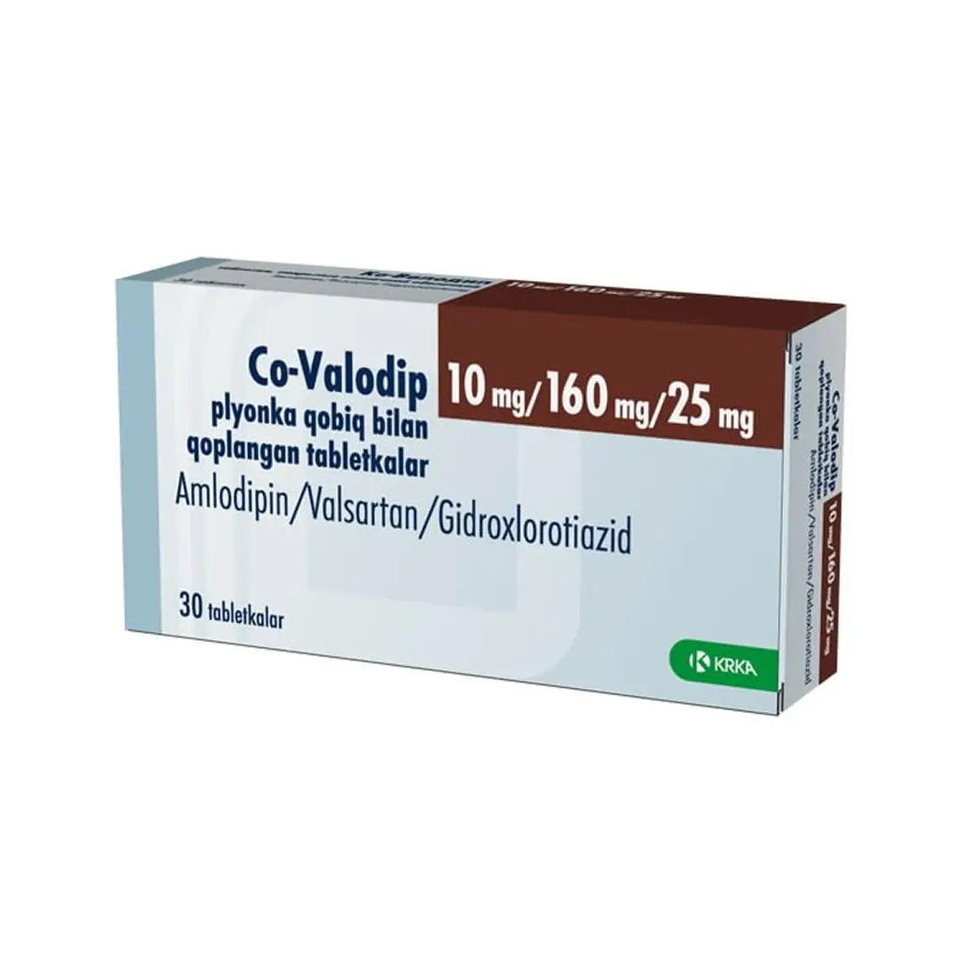 Ко-Валодип таб. п/о 10мг/160мг/25мг №30