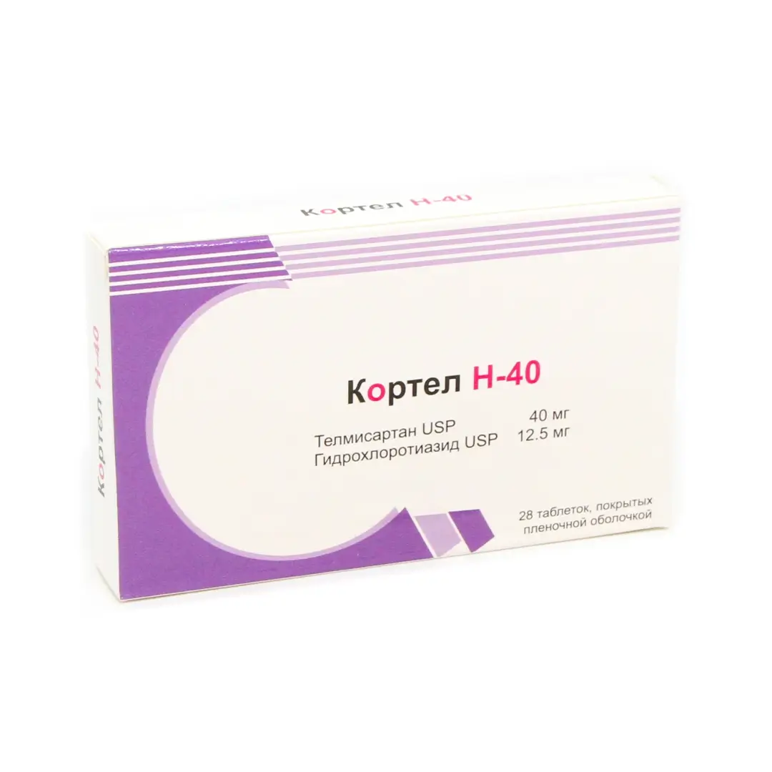 Kortel N-40 tab. 40mg/12,5mg №28