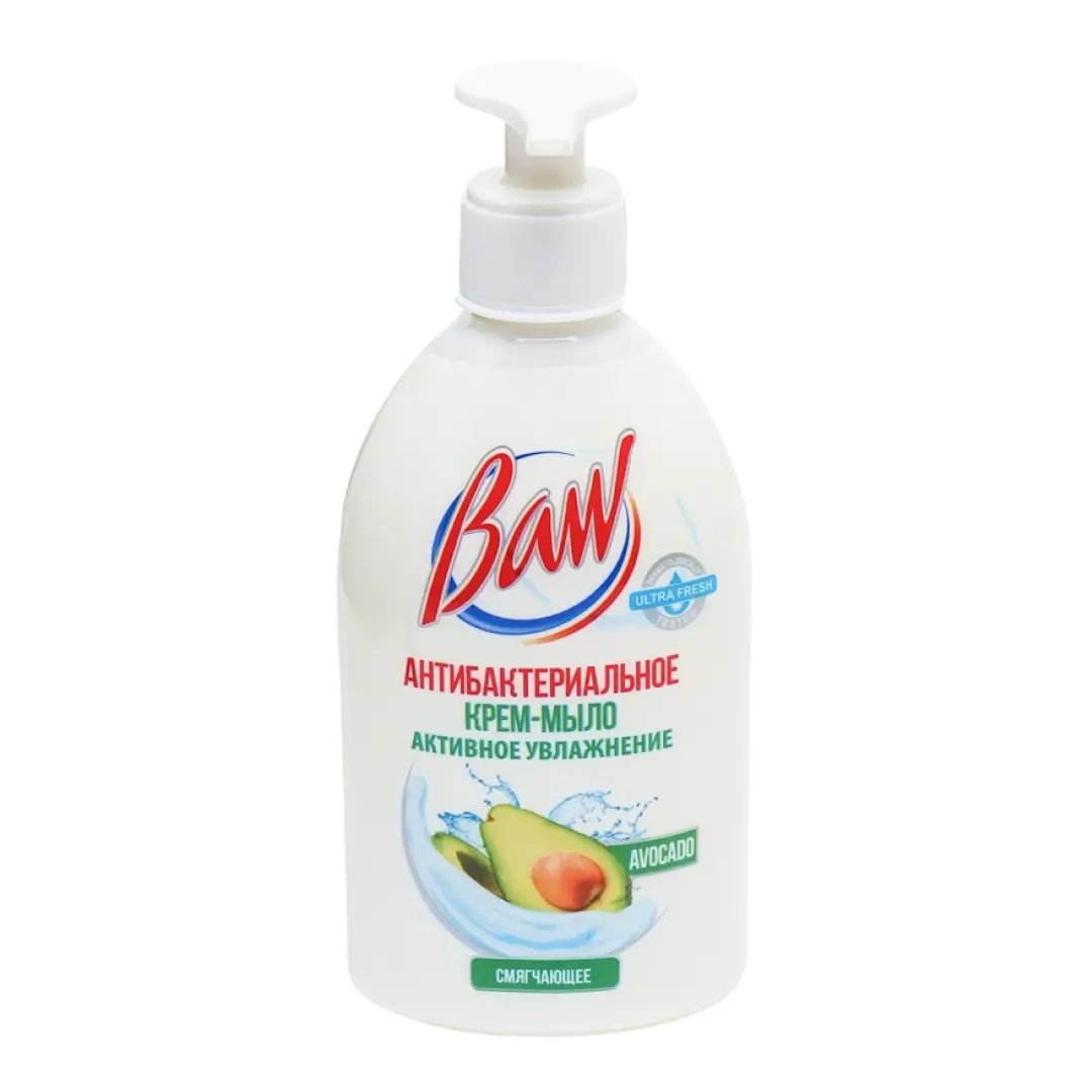 Крем-мыло антибакт/жидкое BAW смягчающее AVOCADO 340г