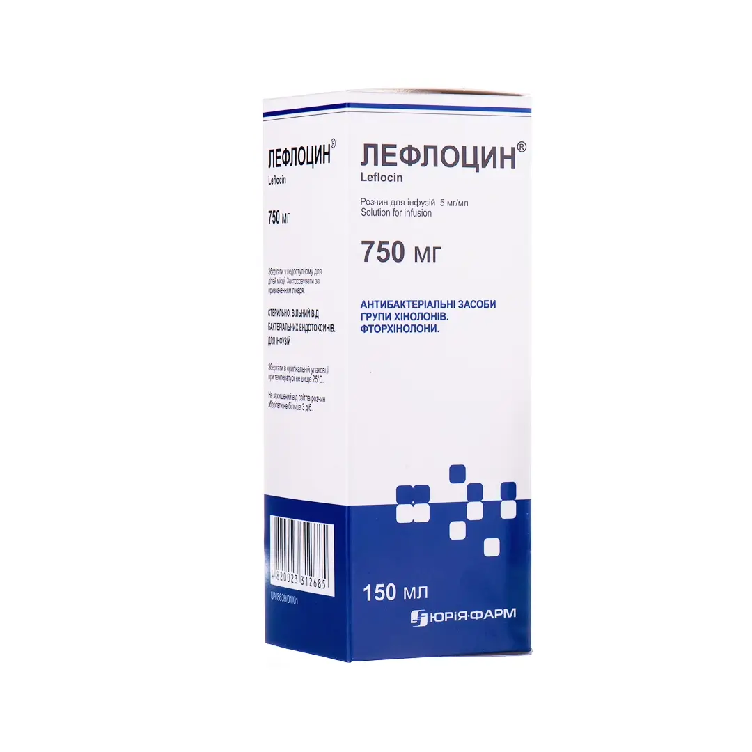 Лефлоцин р-р д/инф. 5мг/мл 150мл
