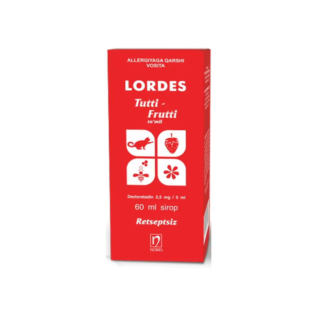 Лордес сироп 2.5мг/5мл 60мл №1