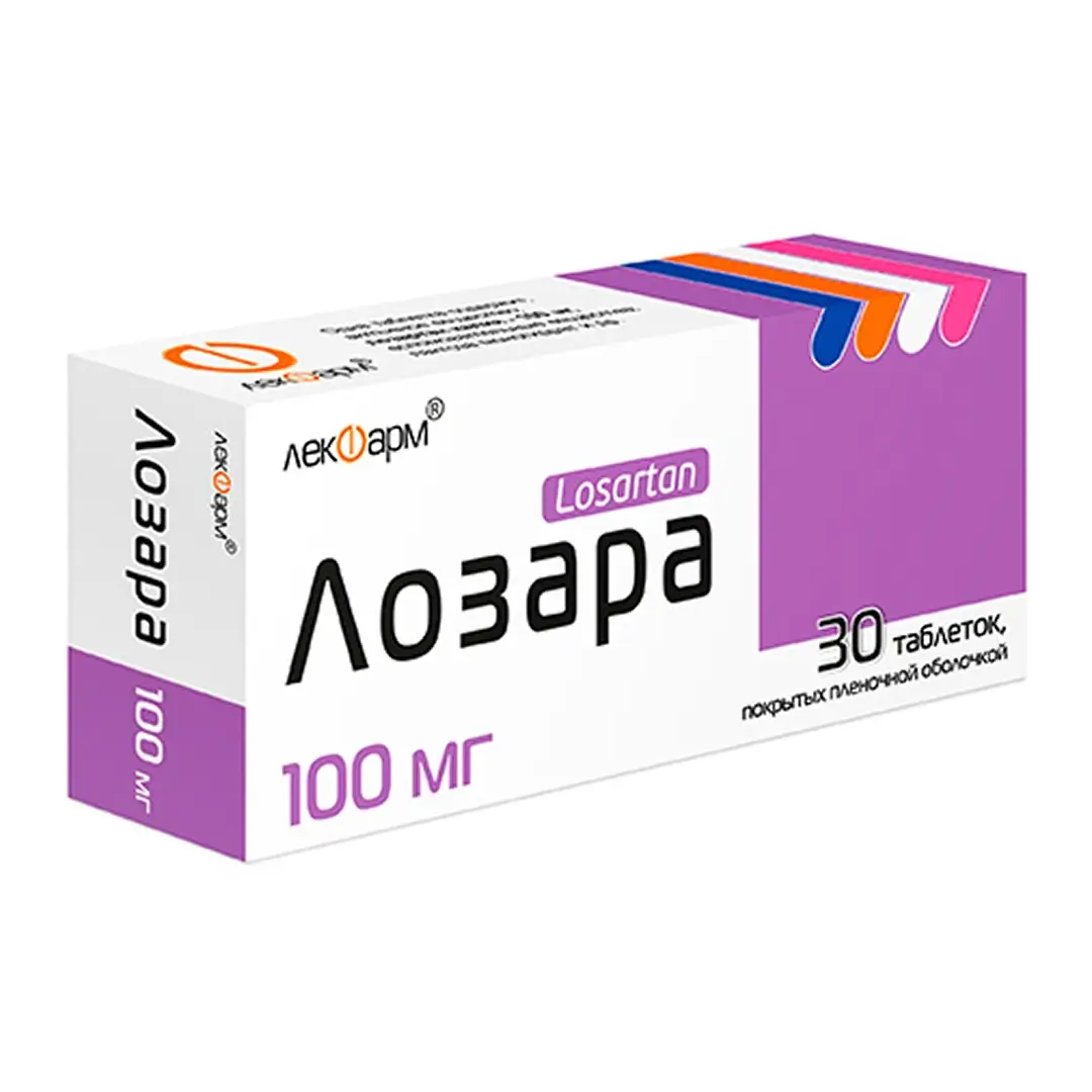 Lozara tab. p/o 100mg №30