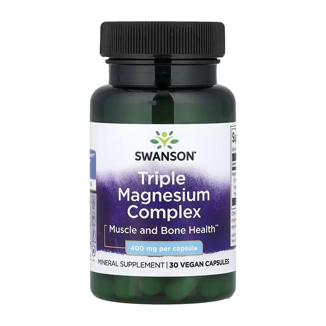 Magniy troynoy kompleks kaps. 400mg №30 (Swanson)