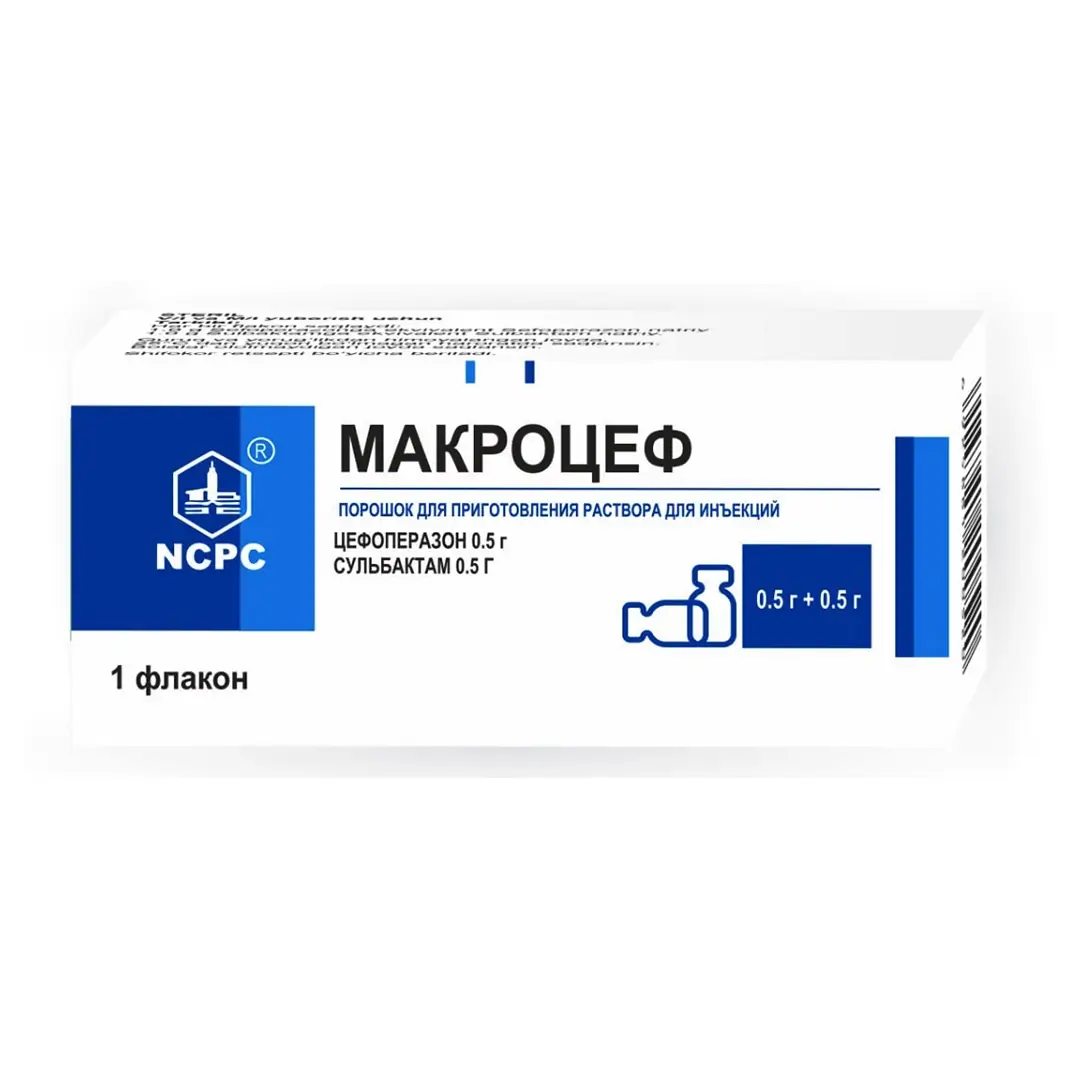 Makrotsef por. d/in. 2g (Sefoperazon/Sulbaktam)