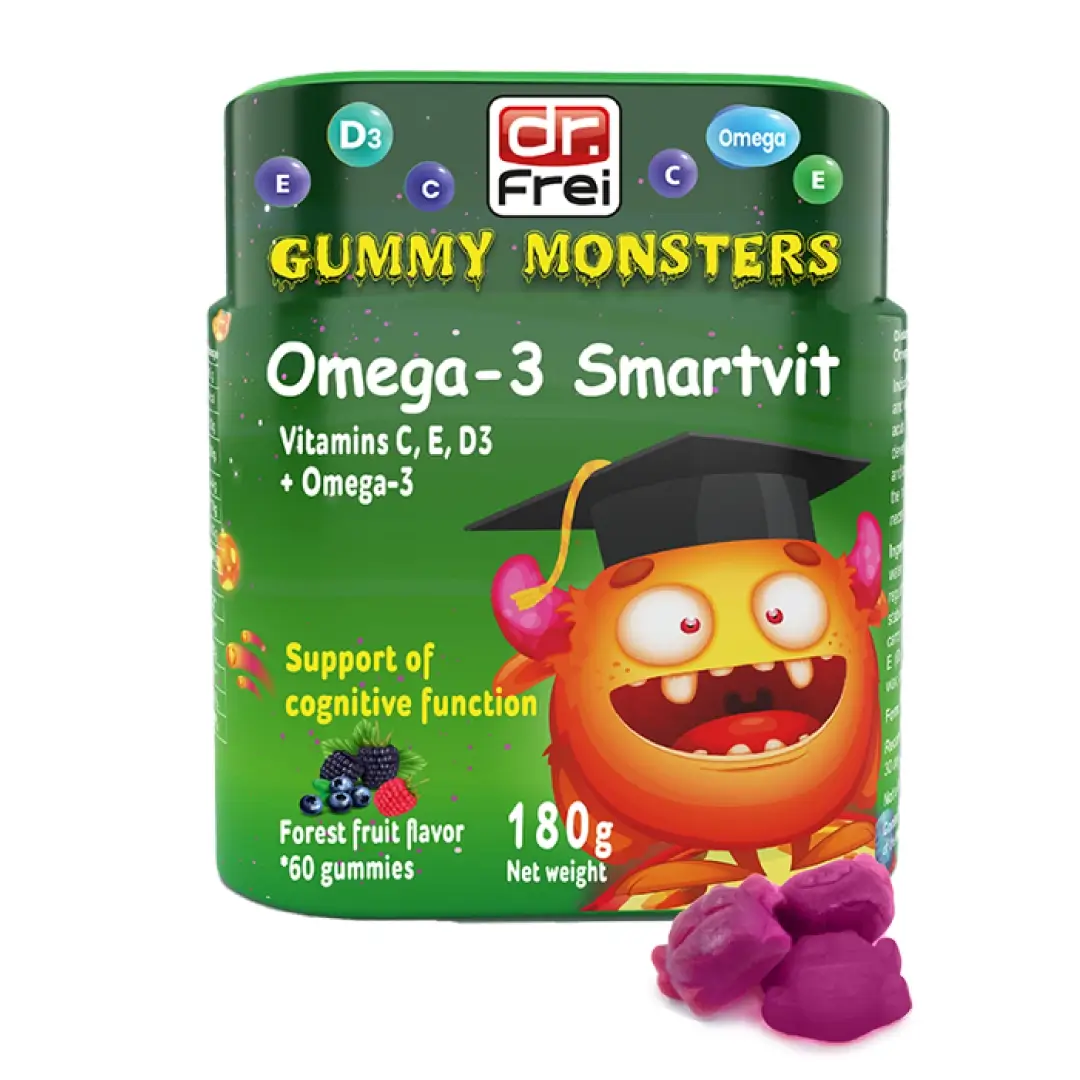 Marmelad jevat. dlya detey Dr. Frei Gummy Monsters Omega 3 SmartVit 180g №60