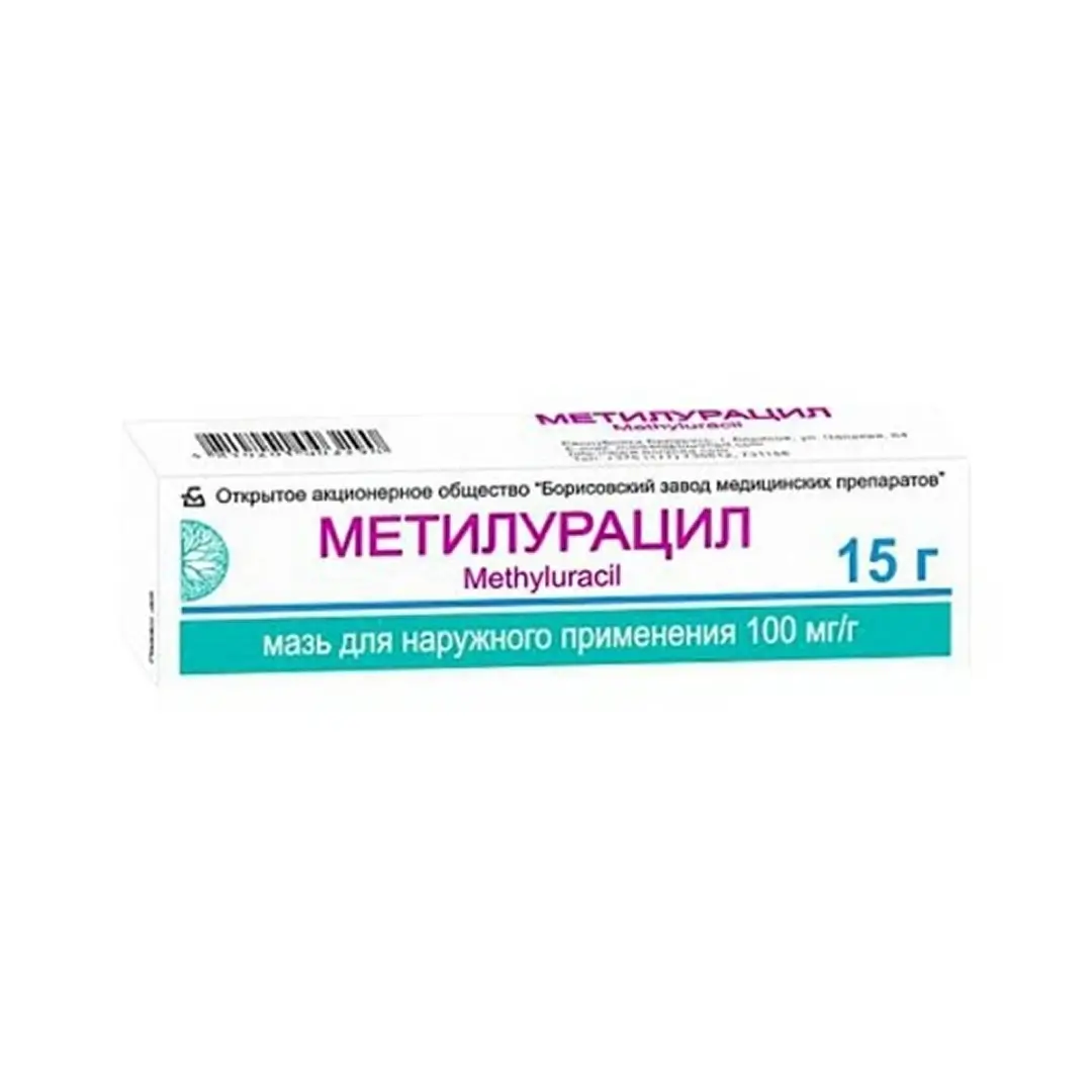 Metiluratsil maz d/naruj. prim. 100mg/g 15g