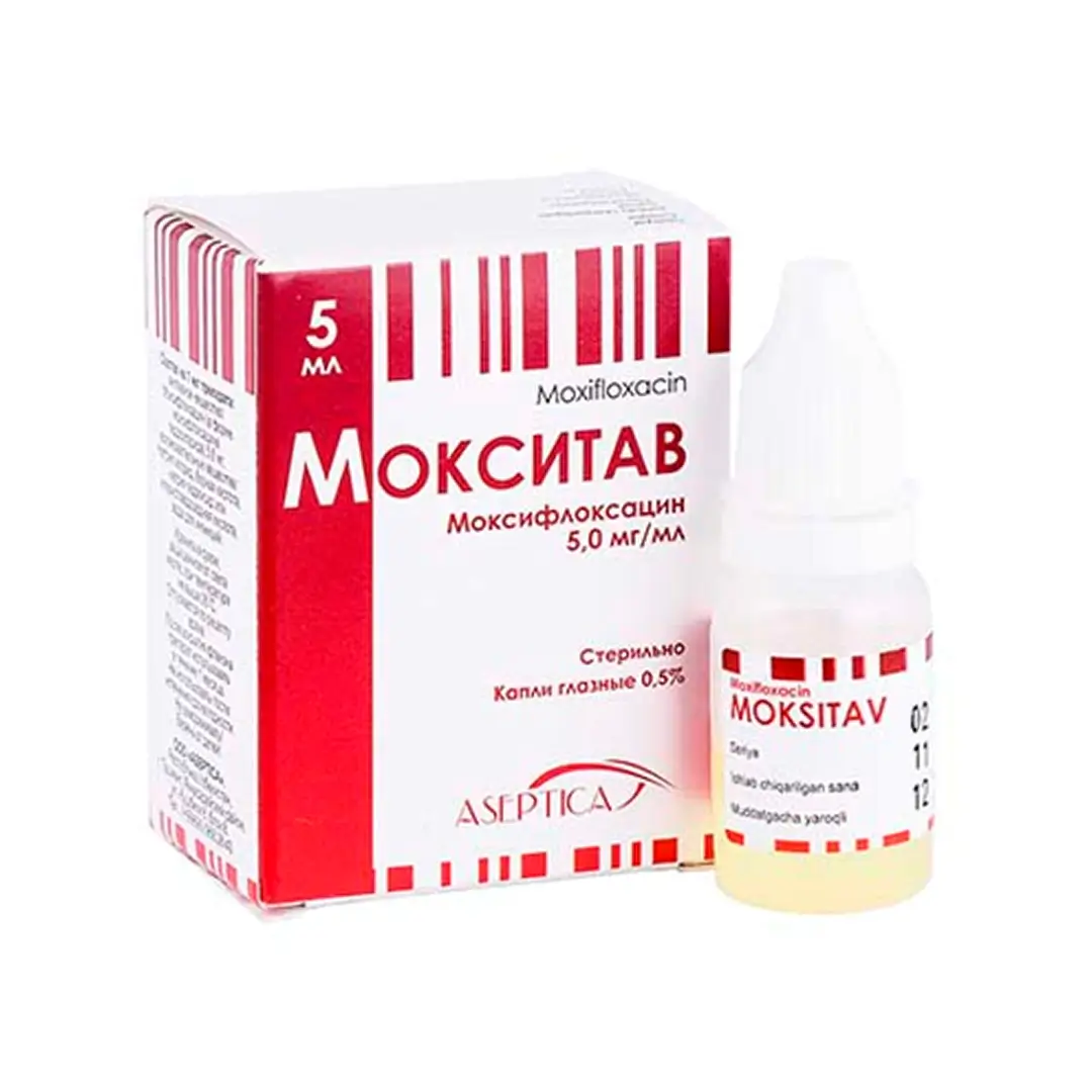 Мокситав капли глаз. 0.5% 5мл №1
