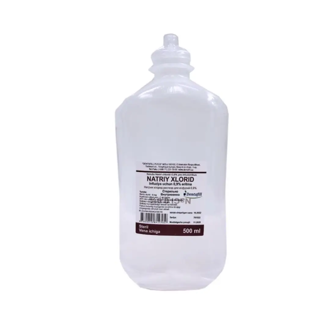 Натрия хлорид р-р д/инф. 0.9% 500мл №1