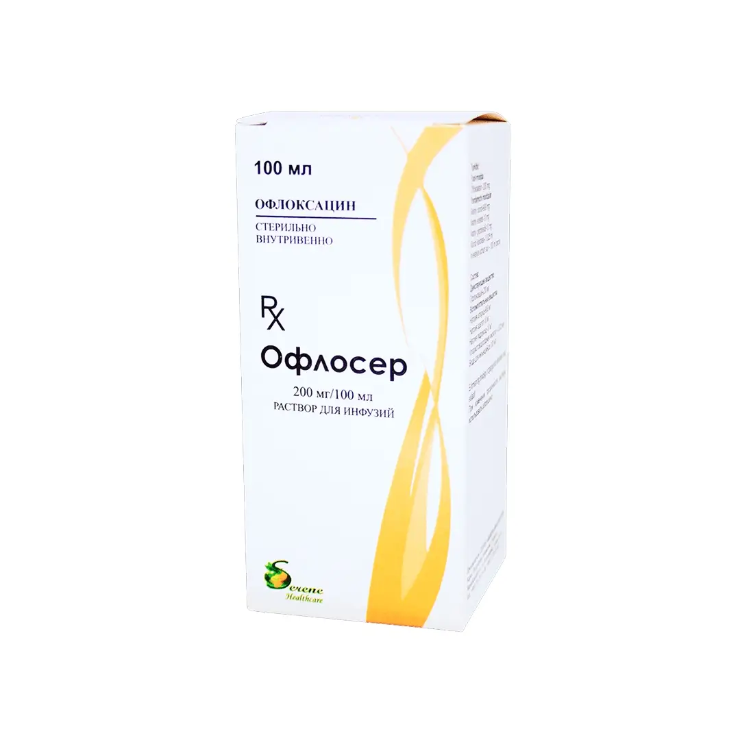 Офлосер р-р д/инф. 200мг/100мл 100мл №1