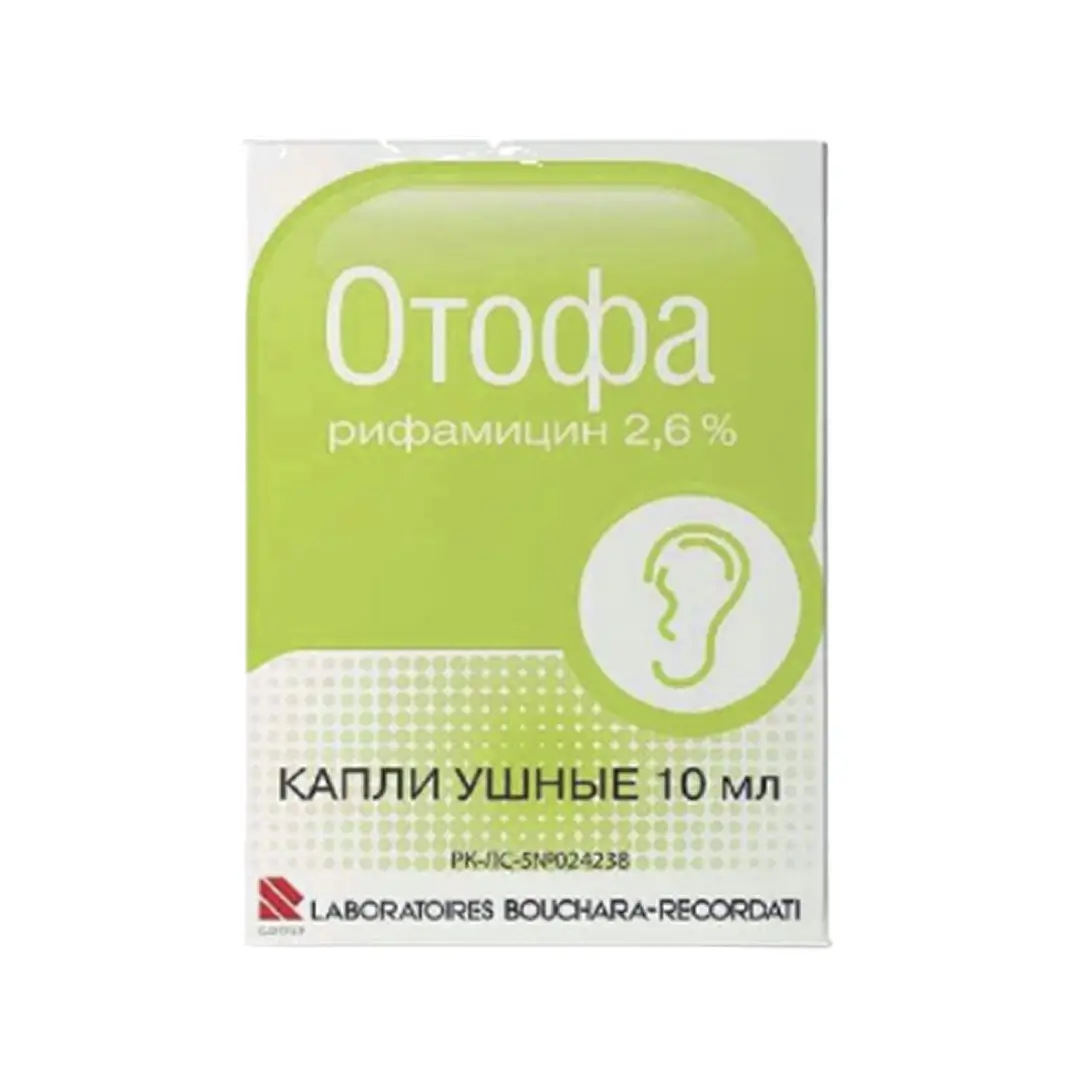 Отофа ушные капли 2,6% 10мл
