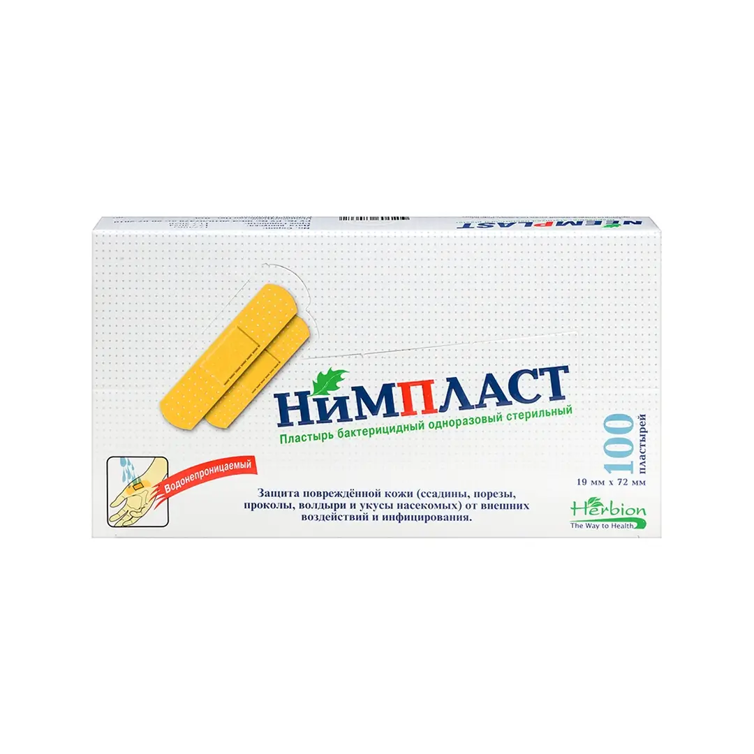 Plastir bak. "Nimplast" 19mmx72mm №100