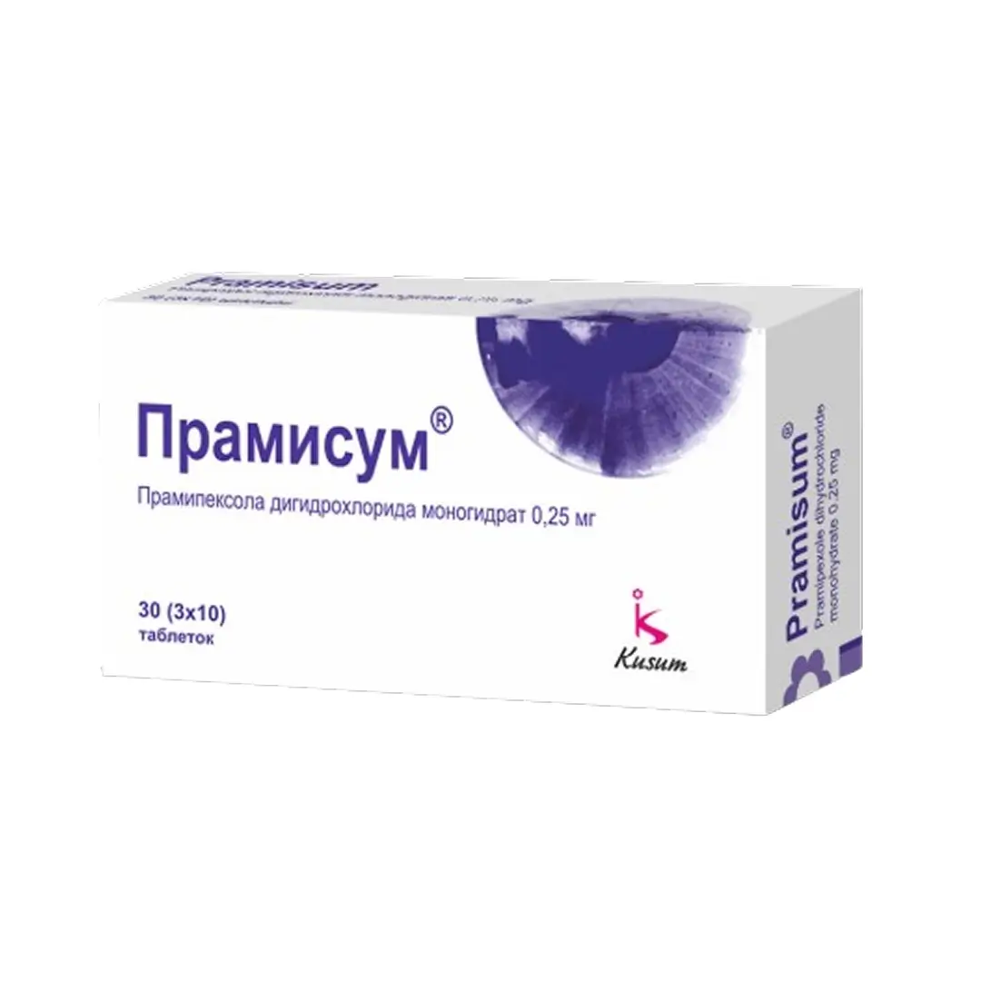 Прамисум таб. 0,25мг №30