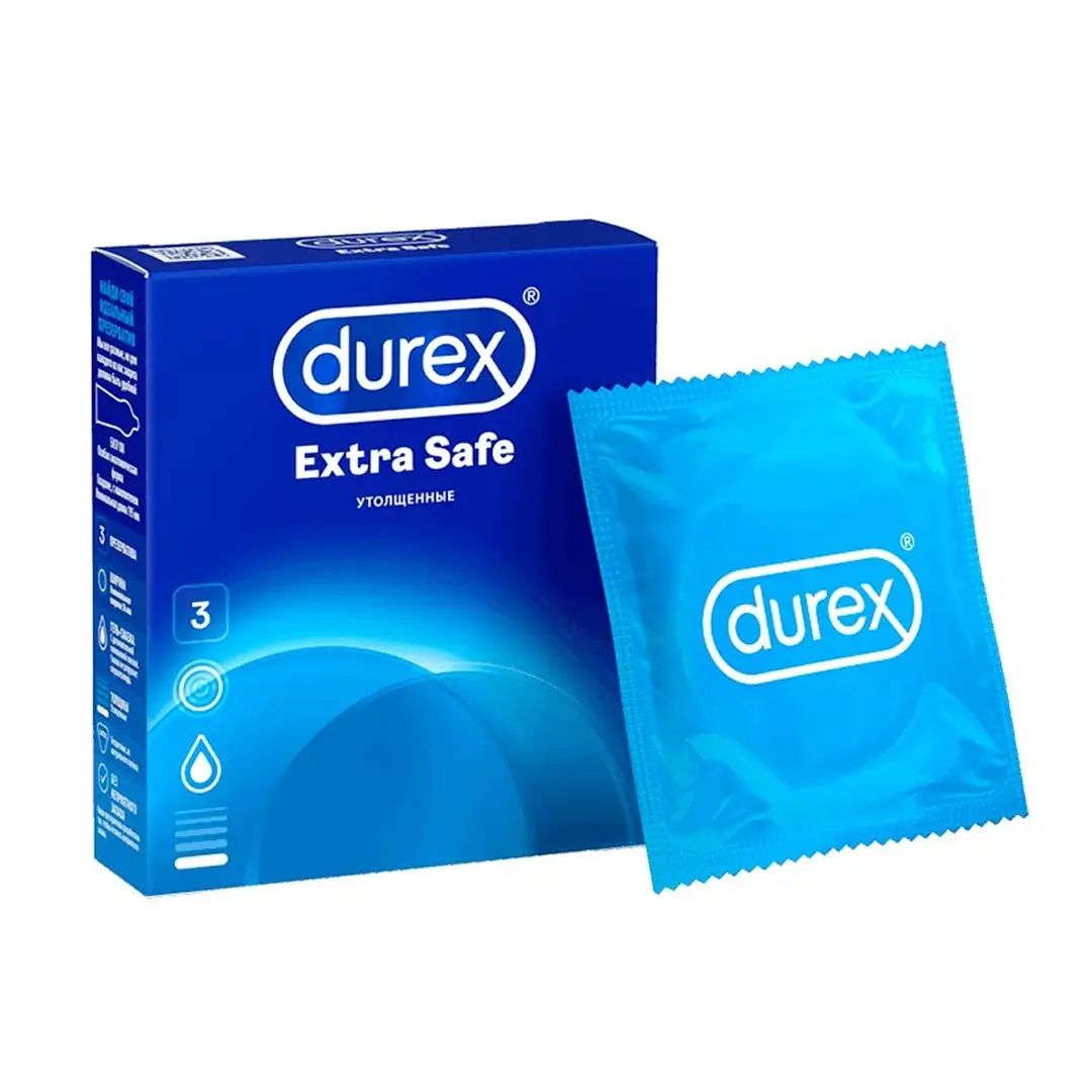 Презервативы Durex Extra Safe №3 (утолщенные)
