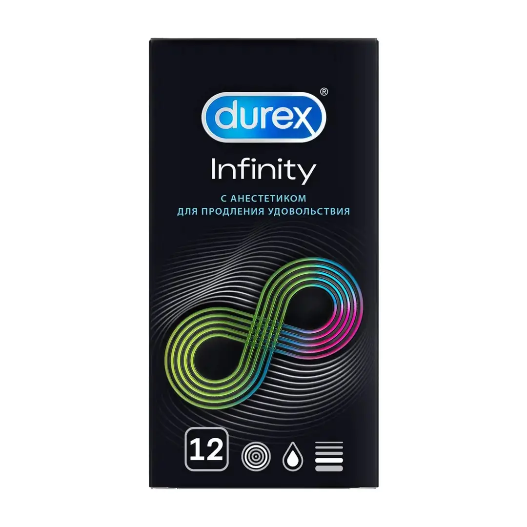 Презервативы Durex Infinity №12 (c анестетиком)
