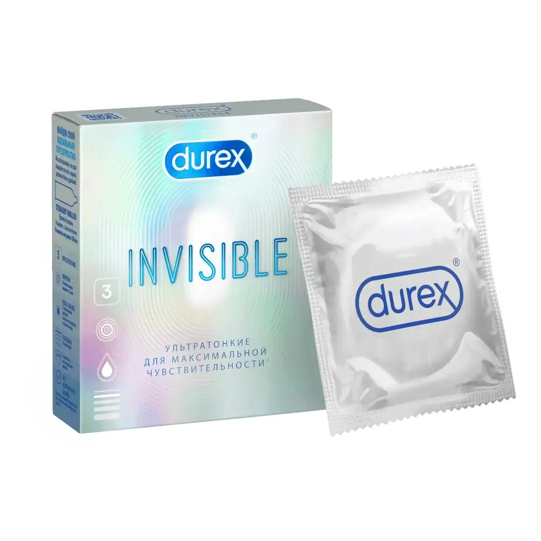 Durex Invisible презервативы ультратонкие уп. №3
