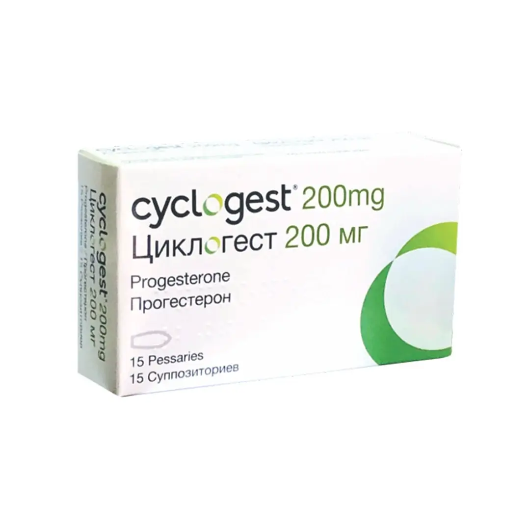 Siklogest pessarii vag/rekt. 200mg №15