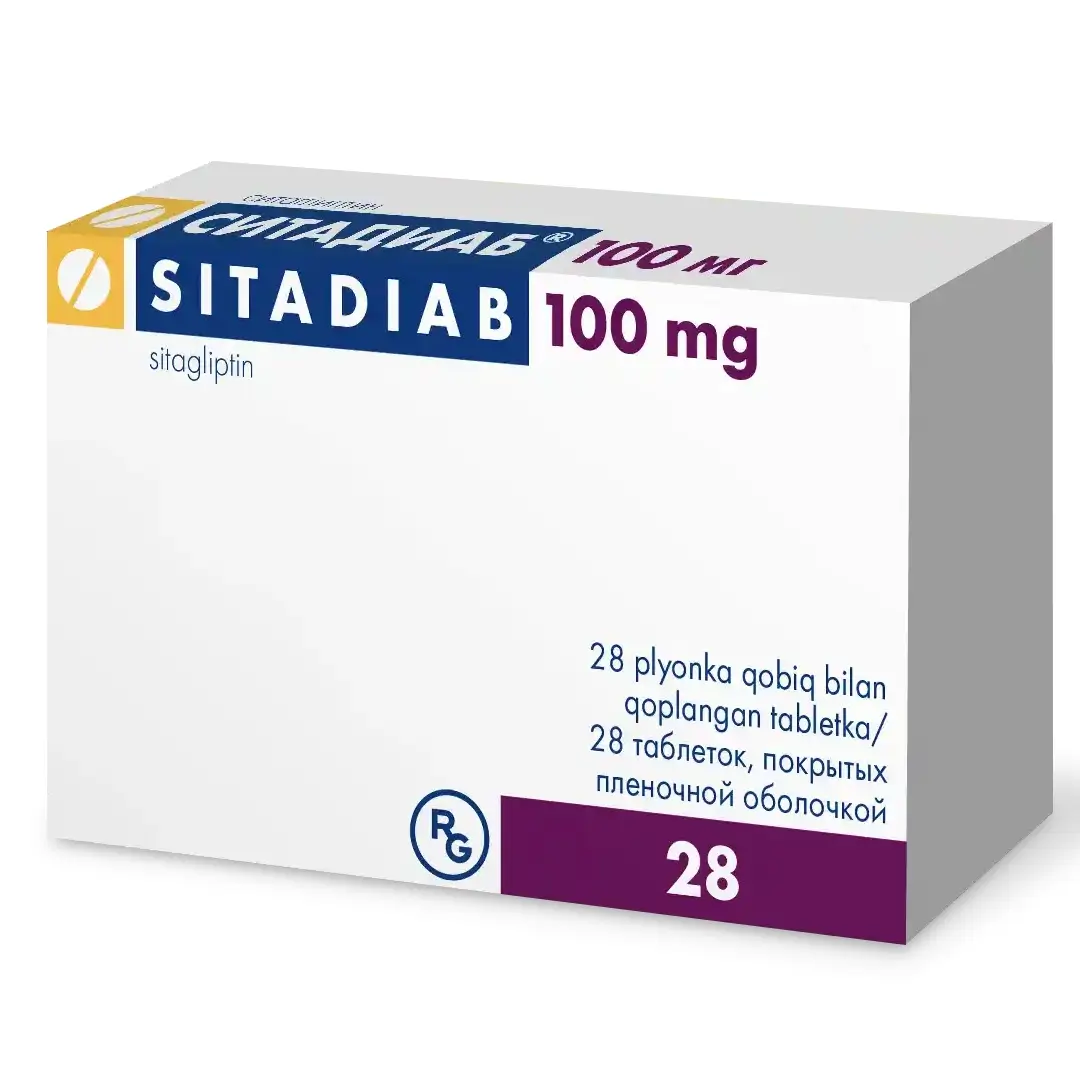 Sitadiab tab. p/o 100mg №28