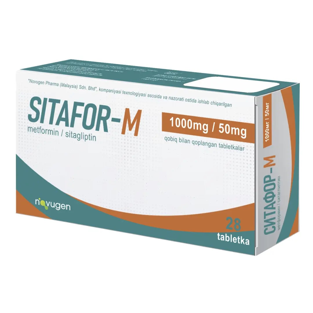 Sitafor-M tab. 1000mg/50mg №28