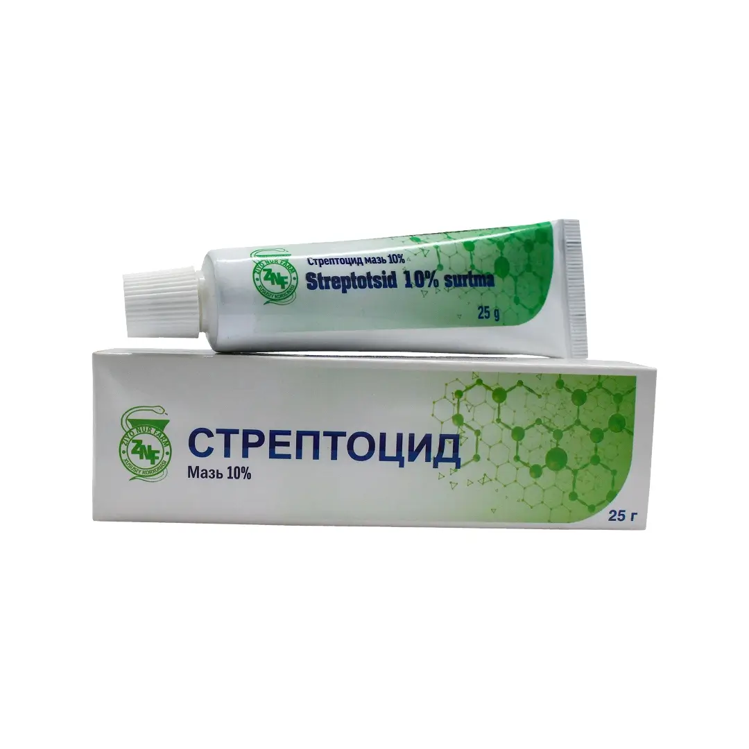 Стрептоцид мазь 10% 25г №1