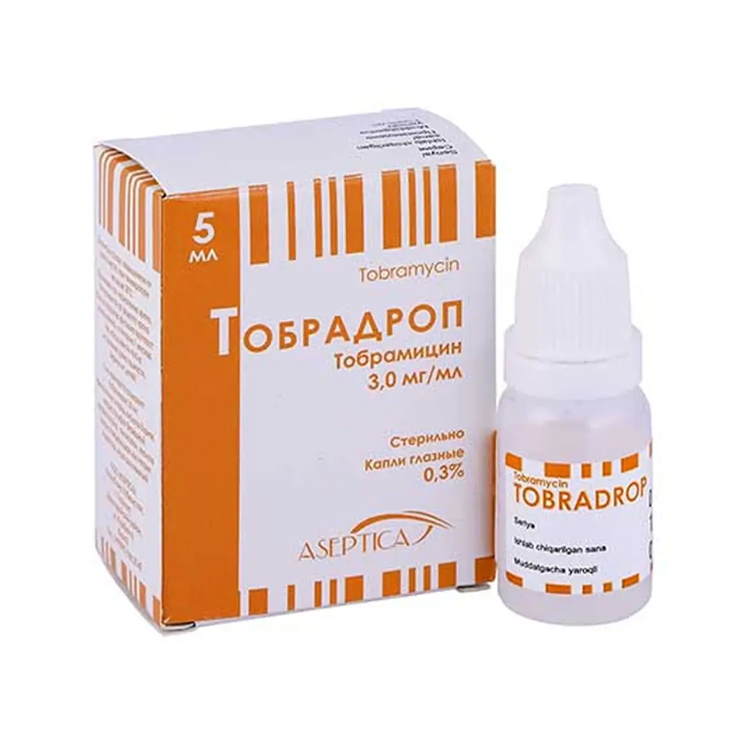 Тобрадроп капли глаз. 0.3% 5мл №1