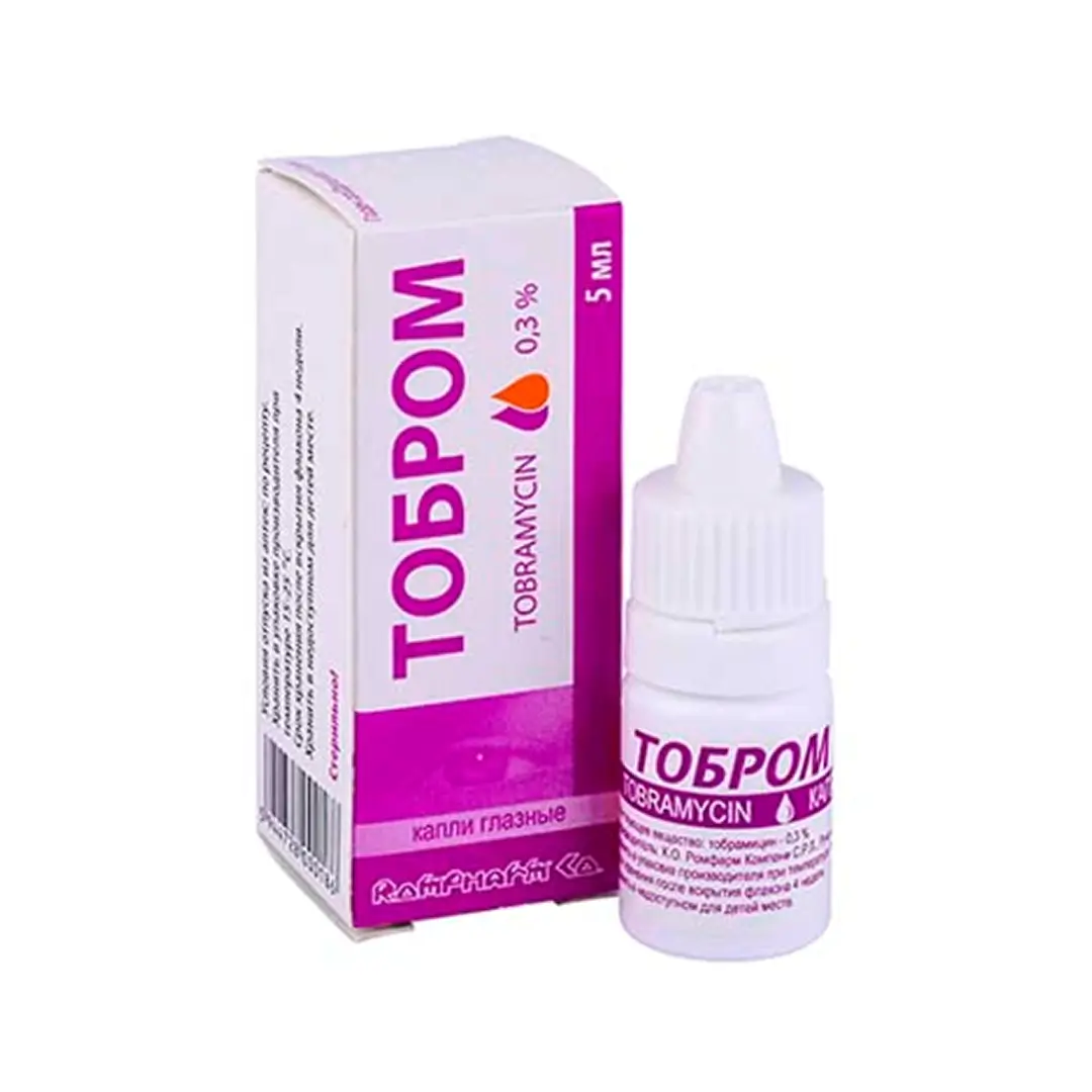 Тобром капли глаз. 0.3% 5мл №1