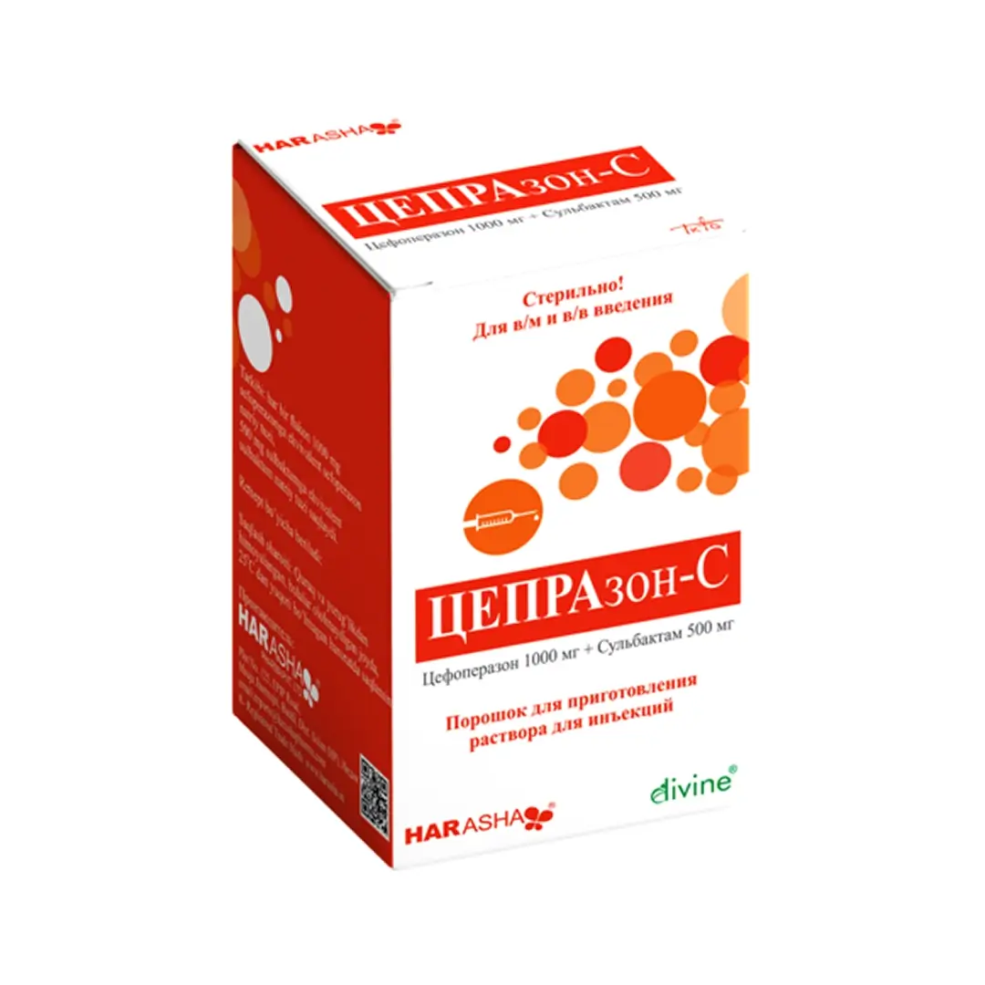 Цепразон-C пор. д/ин. 1000мг+500мг №1