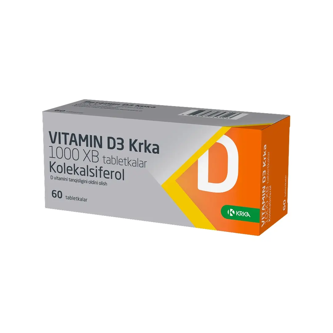Витамин Д3 КРКА таб. 1000МЕ №60