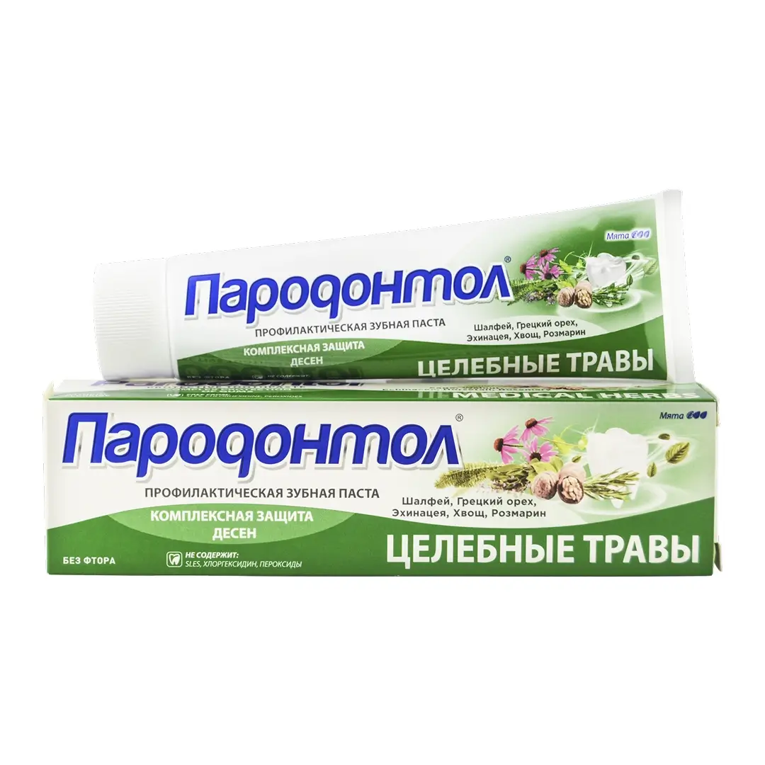 Пародонтол зубная паста Целебные травы 124г шт. №1