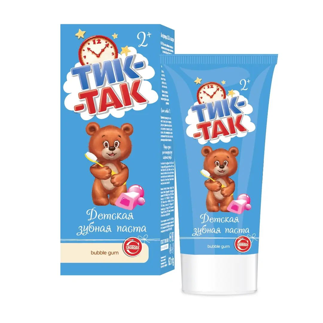 Зубная Паста "Тик-Так" Bubble gum 50мл